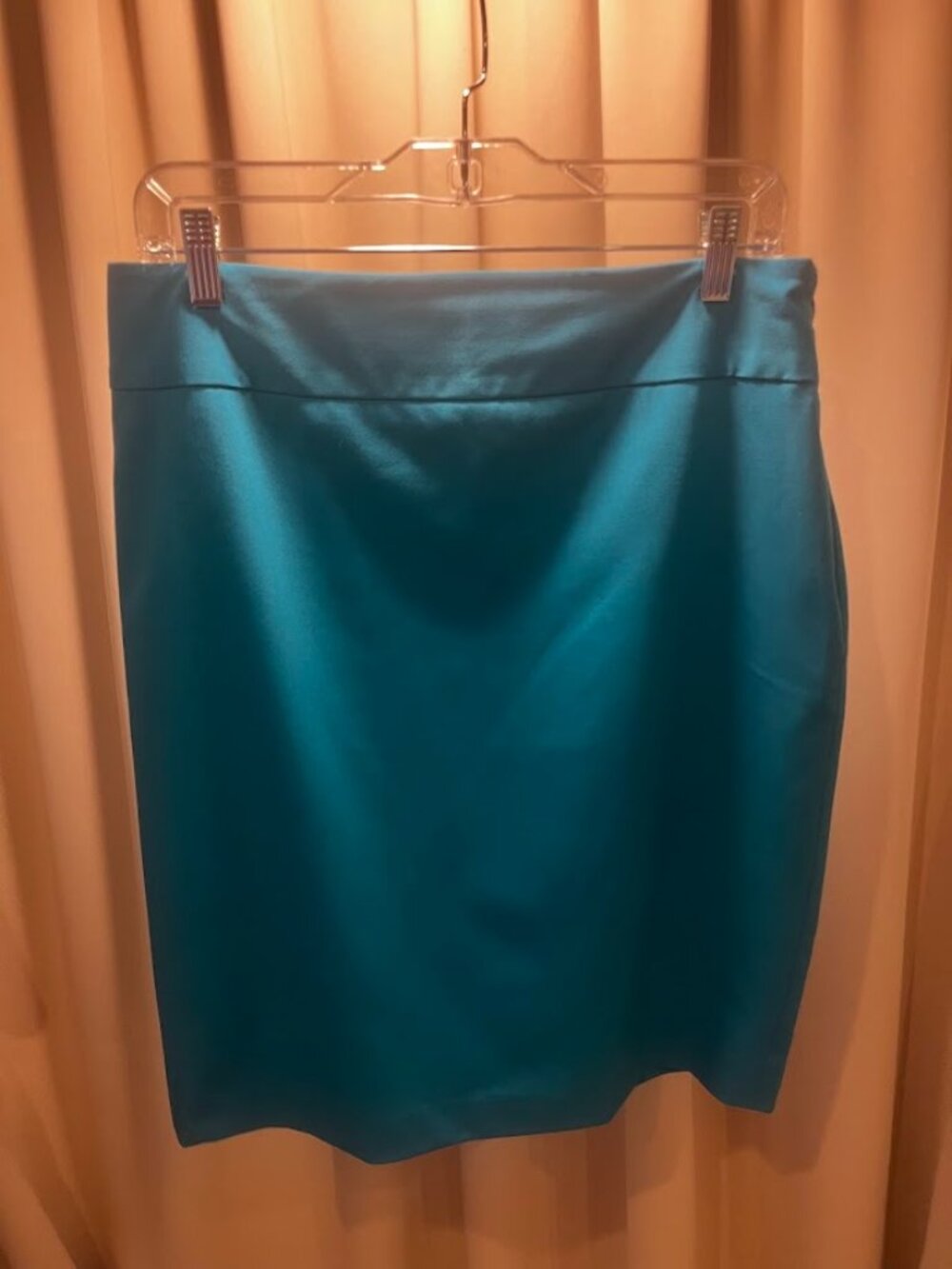 Liz Claiborne Teal Lined Pencil Skirt Size 8